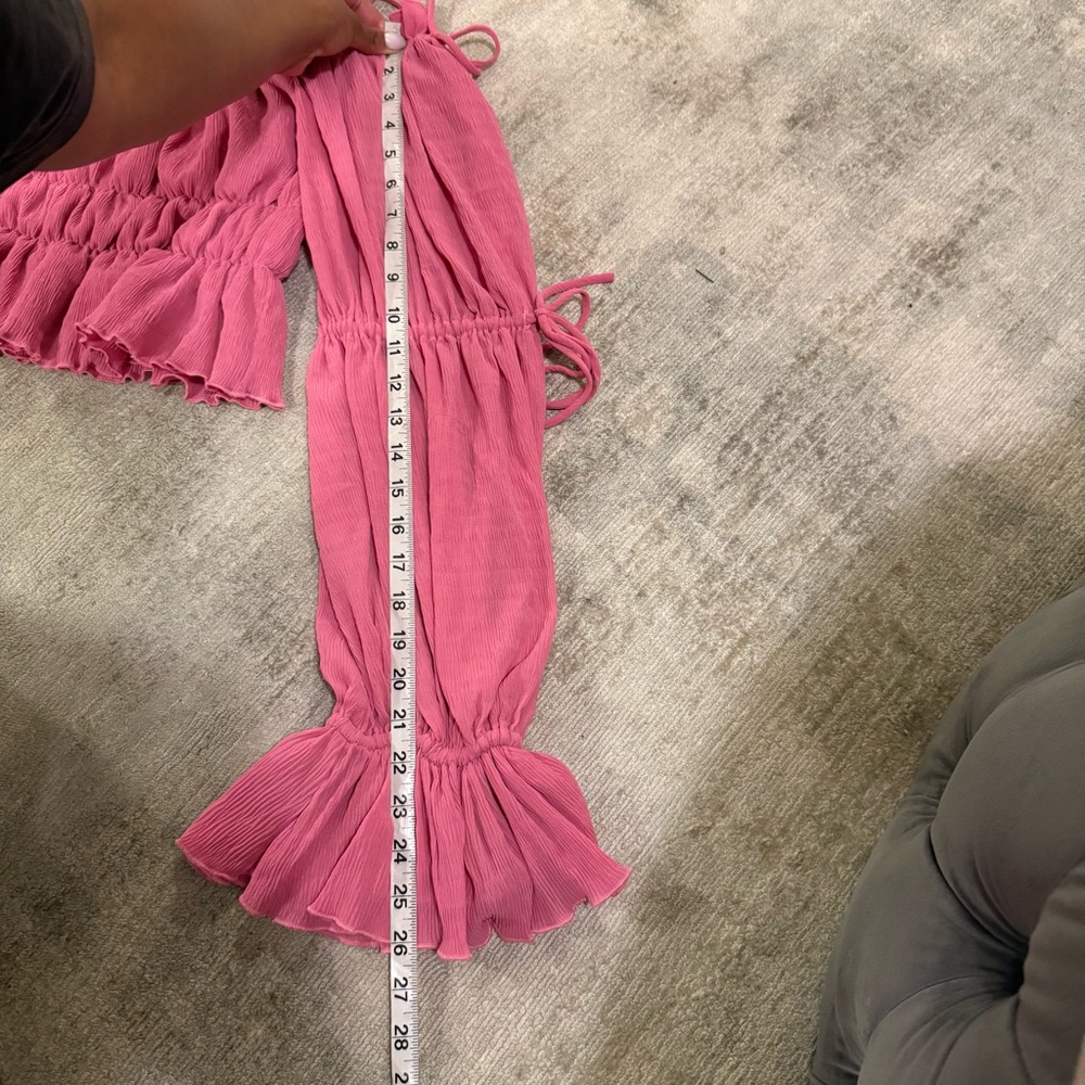 TULAROSA Pink Off-Shoulder Ruffle Top - Picture 7 of 8